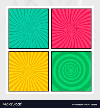 comic book empty page template with different