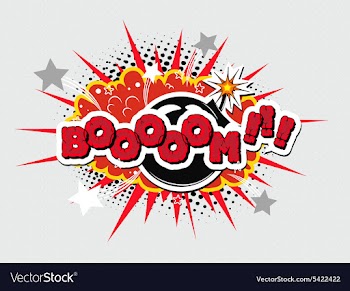 Comic book explosion vector image