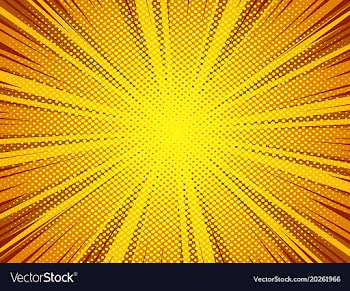 Comic book style background with halftone vector image