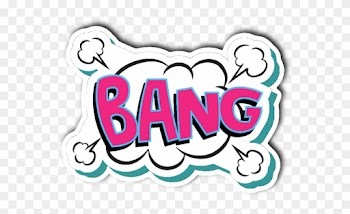 Comic Book Words Bang Vinyl Die Cut Sticker - Comic Book Words