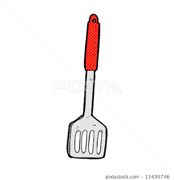 comic cartoon kitchen spatula - Stock Illustration [13430746] - PIXTA