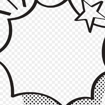 Comic explosion png effect frame sticker,… | Free stock illustration | High Resolution graphic