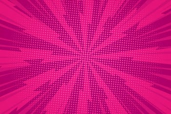 Comic explosive red template with twisted rays and dots humor effects Free Vector