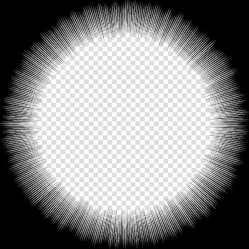 Comic FX age, round black frame illustration transparent background PNG clipart
