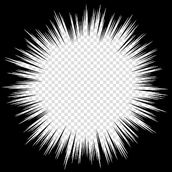 Comic FX age, round black frame illustration transparent background PNG clipart