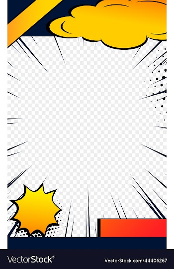 comic magazine book cover page design template