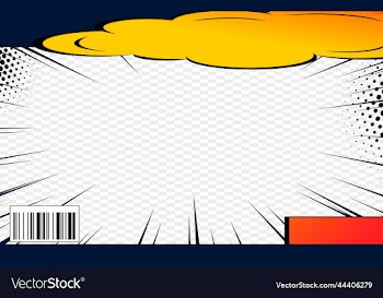comic magazine book cover page design template