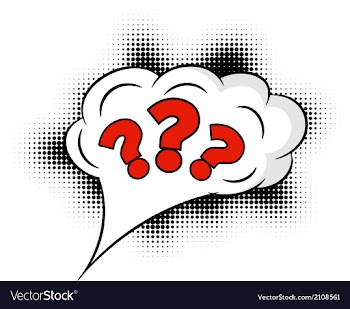 Comic question mark vector image