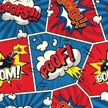 Comic speech bubbles seamless pattern Free Vector