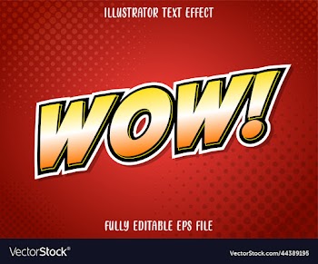 comic style text effect