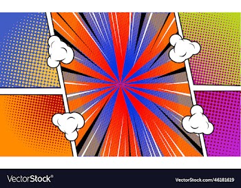 comic superhero frame background with clouds