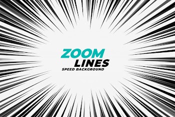 Comic zoom lines motion background Free Vector