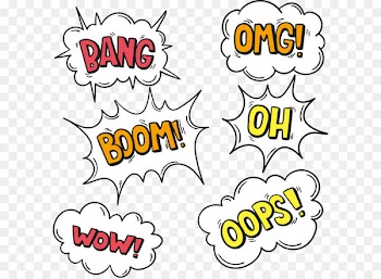 Comics Cartoon - Comics explosion cloud dialog 