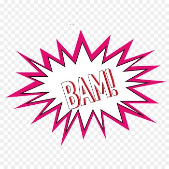 Comics Comic book Speech balloon Illustration - Vector BAM cartoon red explosion effect 