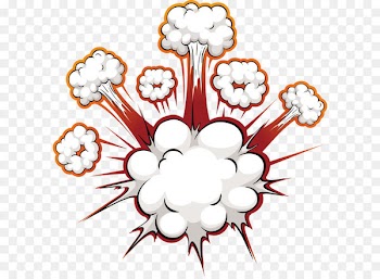 Comics Explosion Speech balloon - Bomb blast effect 