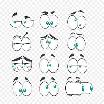 Comics Eye Cartoon Facial expression - Vector eye eyebrows 