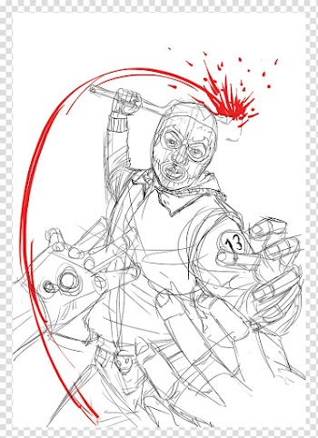 Comics Inker Line art Speed line Sketch, manga transparent background PNG clipart