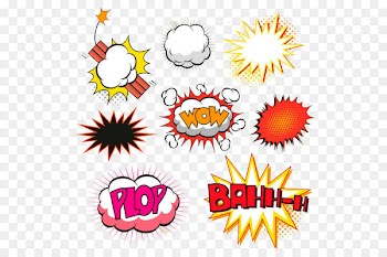 Comics Speech balloon Illustration - Explosion bubble 