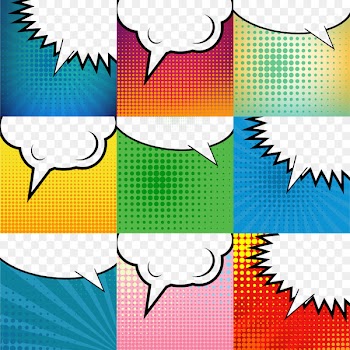 Comics Speech balloon Pop art Illustration - Vector colored bubbles 