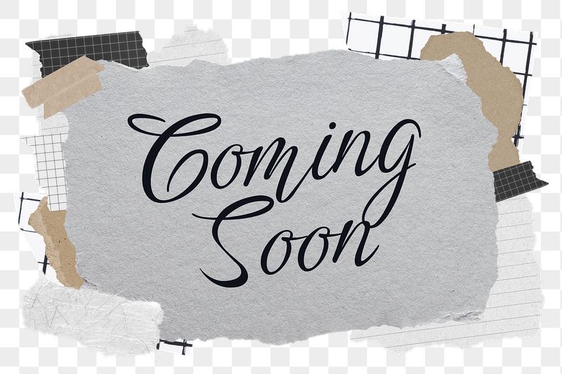 Coming soon png word sticker | Free PNG - rawpixel