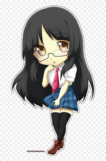 Comm - Chibi Girl With Glasses