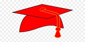 Commencement - - Red Graduation Cap Clipart