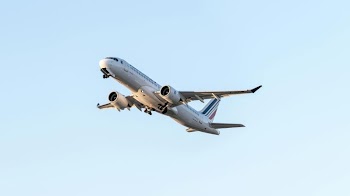 Commercial Airplane in Flight