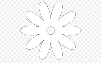 Common daisy Flower Pattern Stencil Petal - flower 