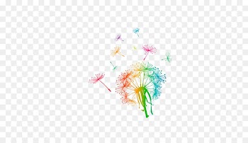 Common Dandelion Euclidean vector Photography Clip art - Colorful dandelion 
