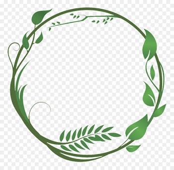 Common ivy Leaf Green Vine - Vector green leaves and branches combination ring 