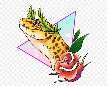 Common leopard gecko Reptile Lizard - counteract silhouette 