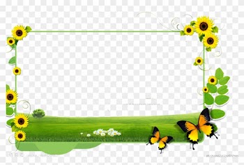 Common Sunflower Clip Art - Borders Flower Yellow And Green