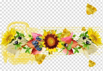 Common sunflower Floral design Cut flowers Flower bouquet, flower transparent background PNG clipart