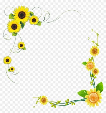 Common Sunflower Floral Design - Sunflower Borders
