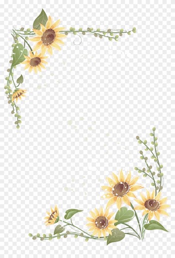Common Sunflower Portable Network Graphics Clip Art - Frame