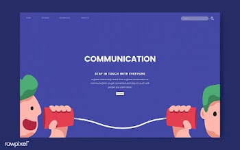 Communication and information website graphic | Free stock vector - 458346