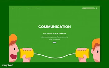 Communication and information website graphic | Free stock vector - 458364