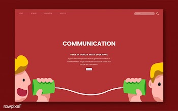 Communication and information website graphic | Free stock vector - 458386