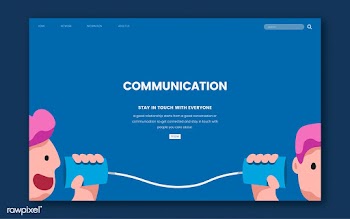Communication and information website graphic | Free stock vector - 458392