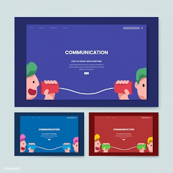 Communication and information website graphic | Free stock vector - 458461