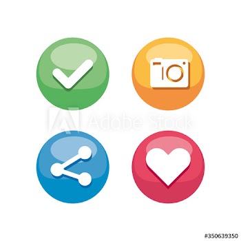communication mobile icons and social network design