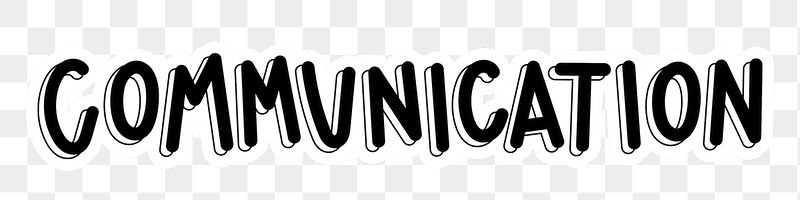 Communication png word sticker typography, | Free PNG - rawpixel