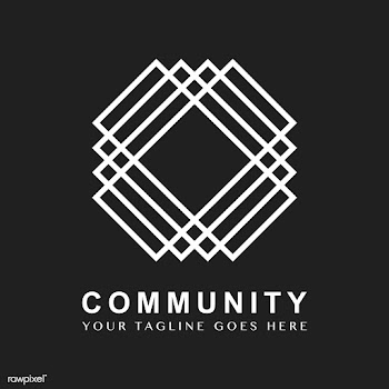 Community branding logo design sample | Free stock vector - 503642