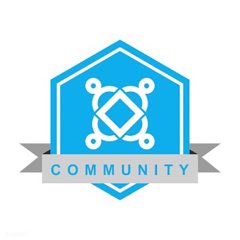 Community branding logo design sample | Free stock vector - 503665