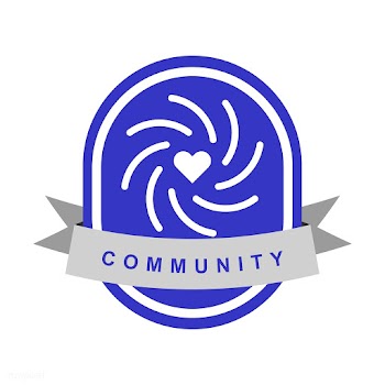 Community branding logo design sample | Free stock vector - 503680
