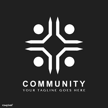 Community branding logo design sample | Free stock vector - 503684