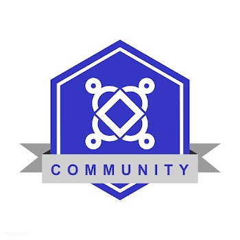 Community branding logo design sample | Free stock vector - 503688