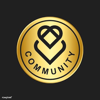 Community branding logo design sample | Free stock vector - 503690