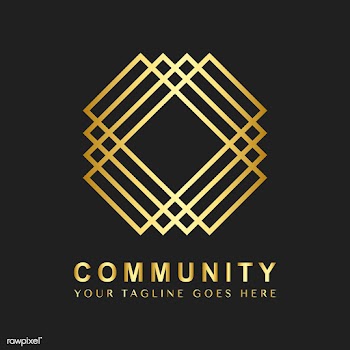 Community branding logo design sample | Free stock vector - 503694