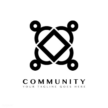 Community branding logo design sample | Free stock vector - 503707